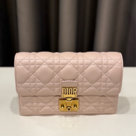 （甜價美包）Dior addict 鏈條woc 羊皮
