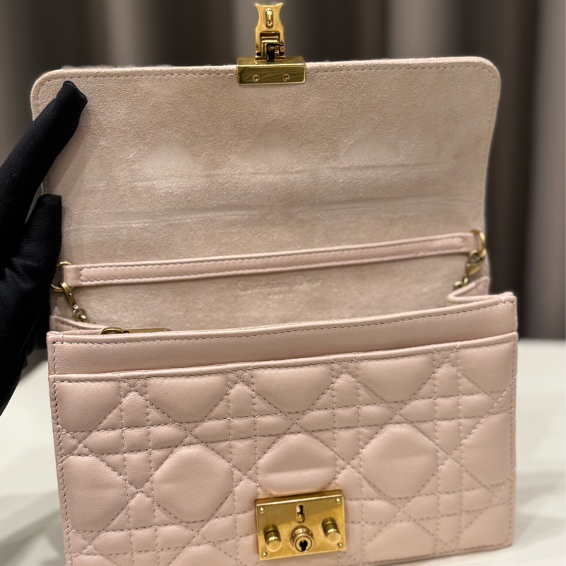 （甜價美包）Dior addict 鏈條woc 羊皮-7