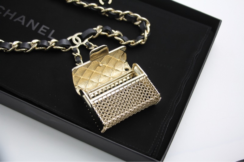 Chanel B21S 金屬手袋皮穿鏈腰鏈85cm-4