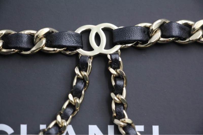 Chanel B21S 金屬手袋皮穿鏈腰鏈85cm-7