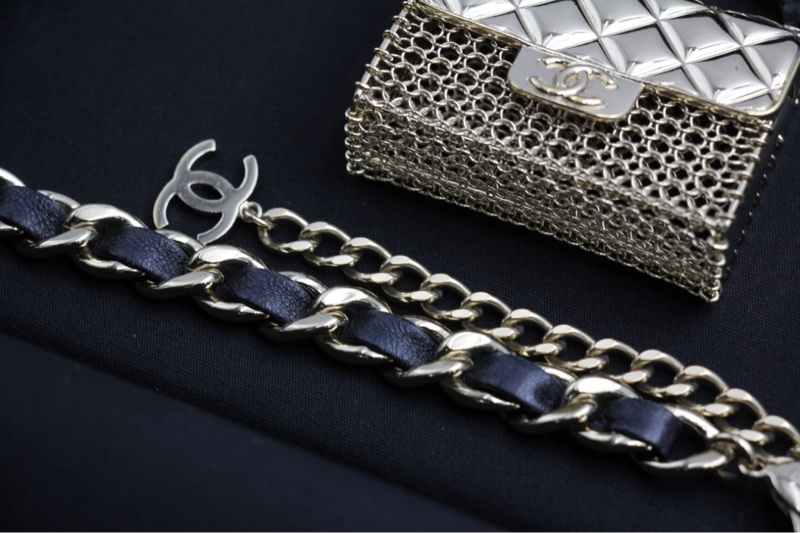 Chanel B21S 金屬手袋皮穿鏈腰鏈85cm-12