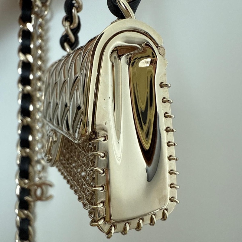 Chanel 2022 金屬手袋皮穿鏈腰鏈85cm-11