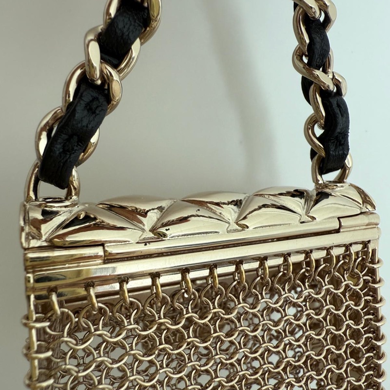 Chanel 2022 金屬手袋皮穿鏈腰鏈85cm-13