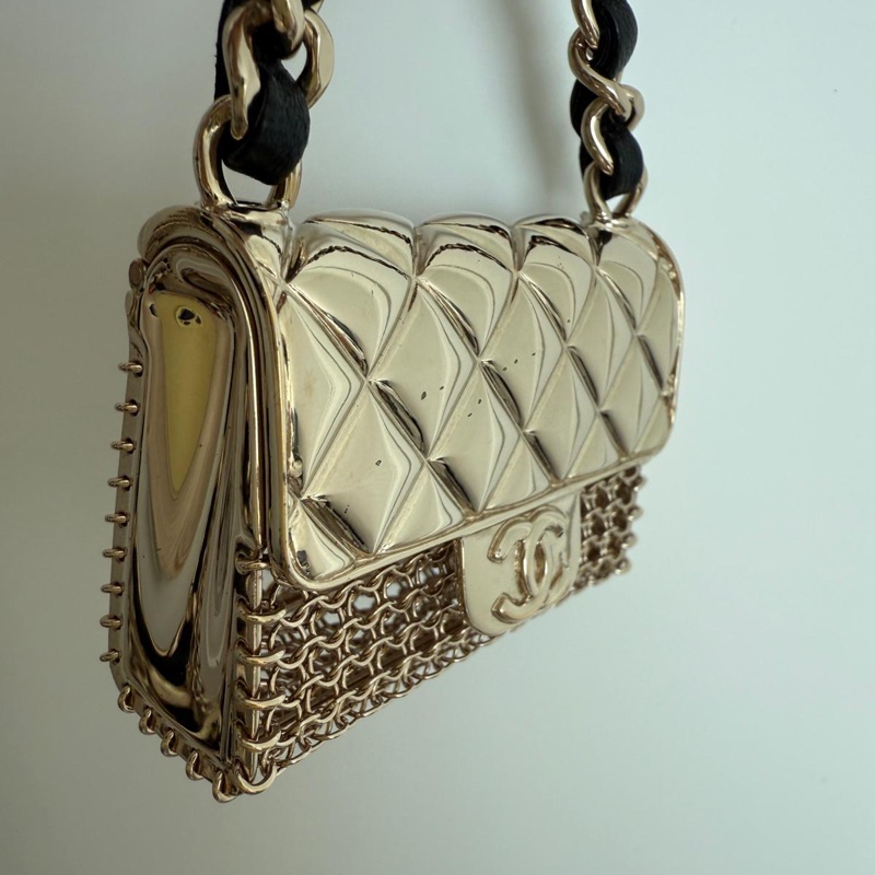 Chanel 2022 金屬手袋皮穿鏈腰鏈85cm-14