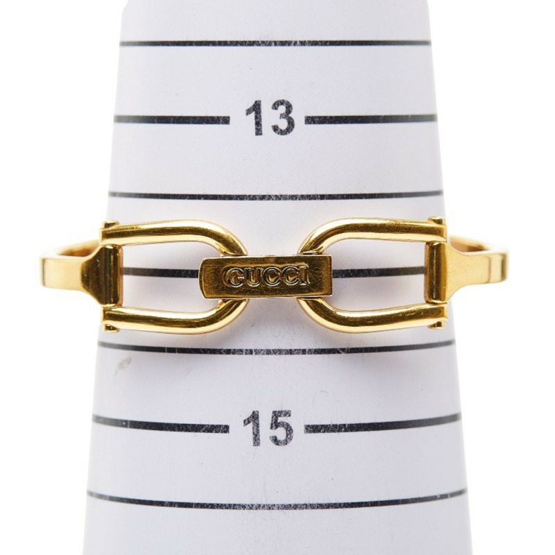 Gucci Logo 手環腕錶，1500L 石英機芯，金色錶盤，不鏽鋼鍍層，女款，GUCCI-6