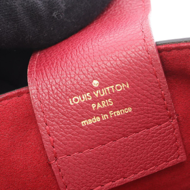 路易威登 LV Riverside 手提包，塗佈帆布和皮革 Damier 圖案，女士款，酒紅色，Riduvan N40052-3