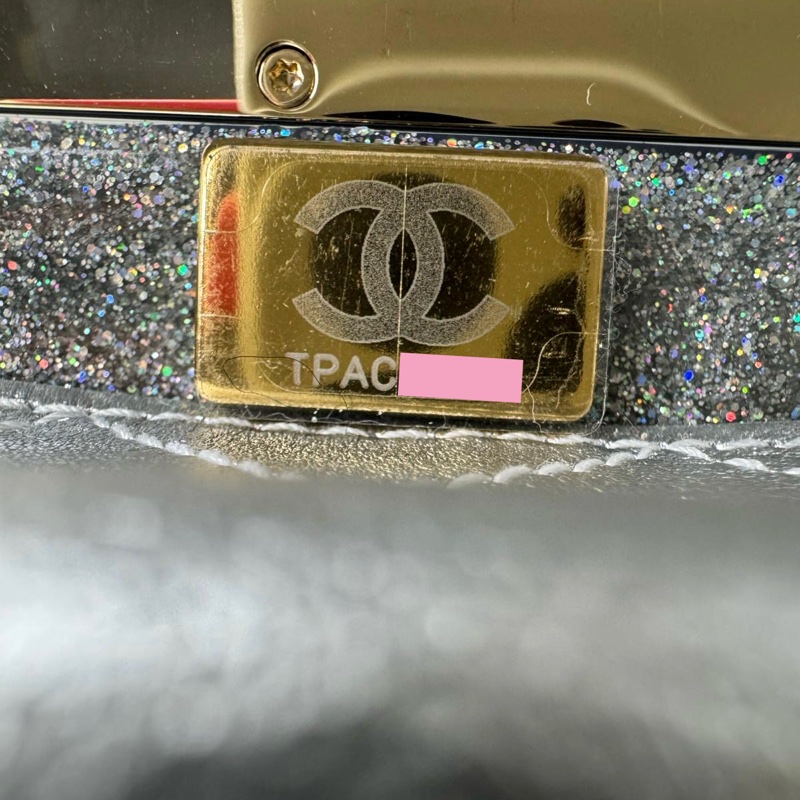 Chanel 2024 Glitter Lucite, Multicolor Rhinestone & Enamel Hollywood Mini Van-9