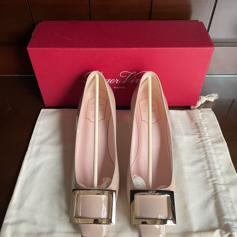 【​​全新大全套✨撿漏✌🏻️❗️全網最便宜】Roger Vivier 裸色高踭鞋 37 碼Belle Vivier-0
