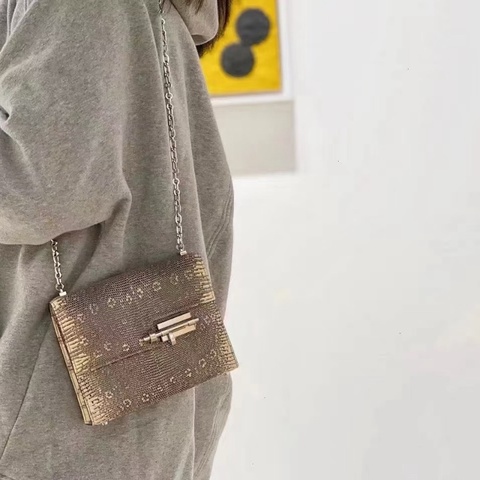 Hermes verrou插銷手槍包銀扣 mini 原色蜥蜴 17*13*4 99新配件塵袋盒子