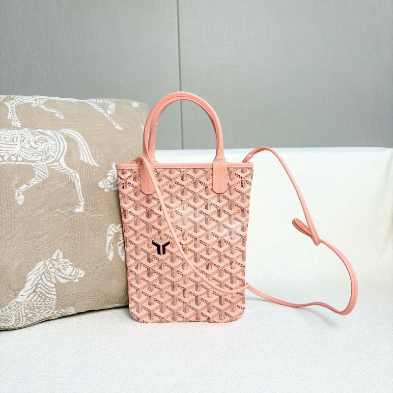 Goyard粉色poitiers mini托特包17*24 98新配件塵袋-1