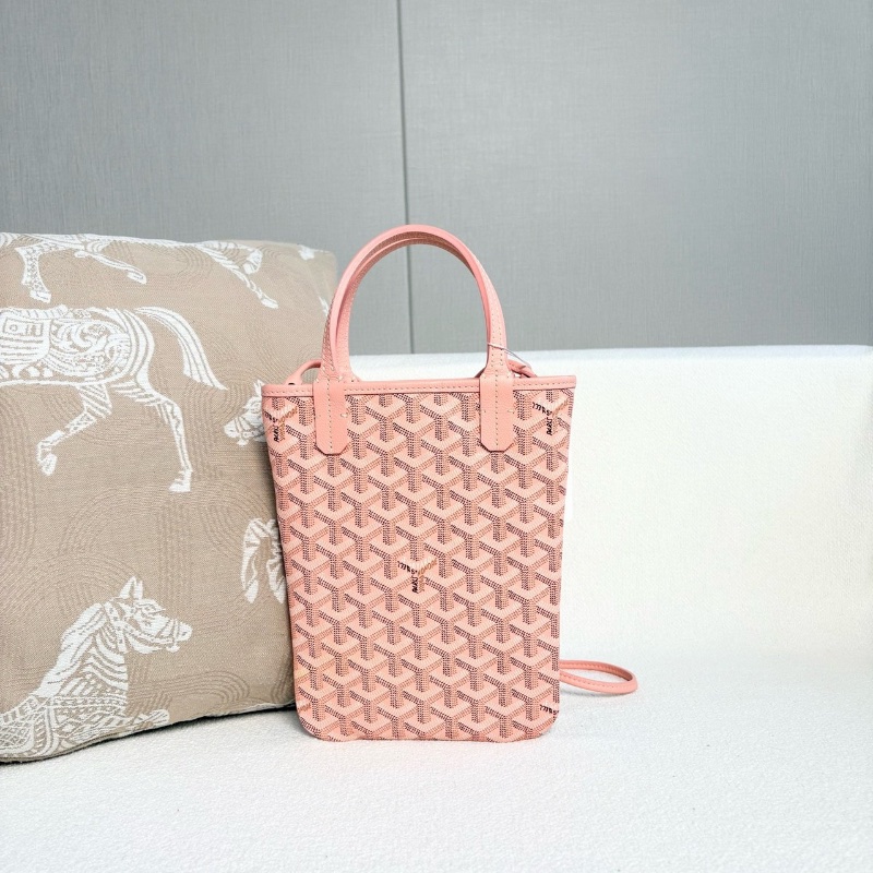 Goyard粉色poitiers mini托特包17*24 98新配件塵袋-6