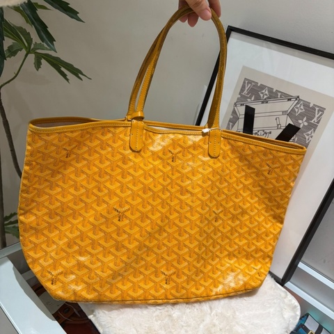 【85%✨性價比極高✨全網最便宜】Goyard黃色老花Tote托特包小號 PM