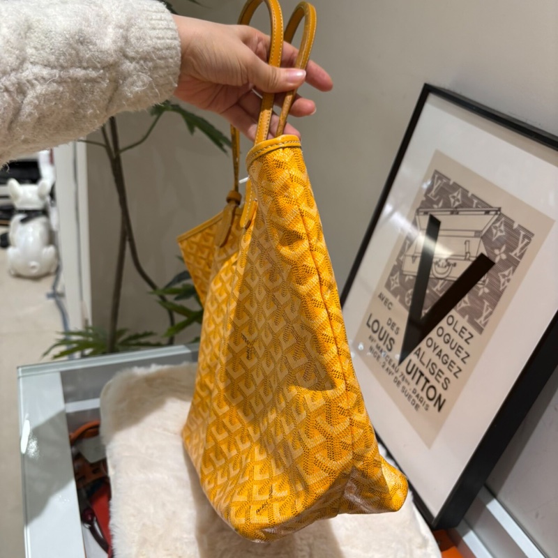 【85%✨性價比極高✨全網最便宜】Goyard黃色老花Tote托特包小號 PM-1