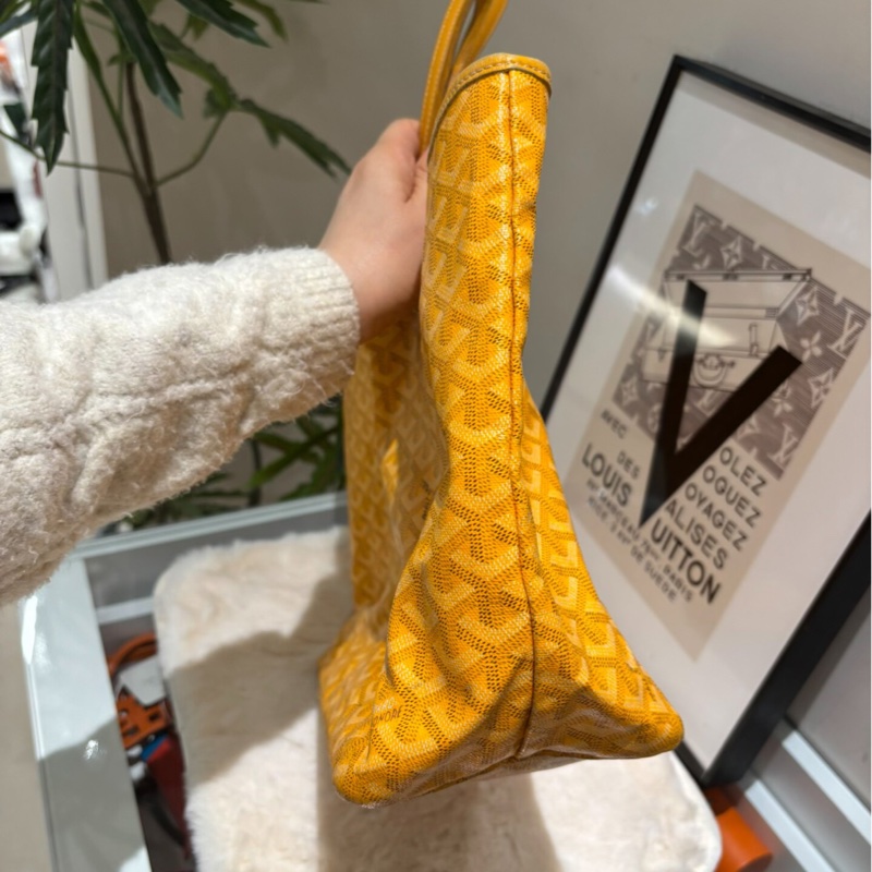 【85%✨性價比極高✨全網最便宜】Goyard黃色老花Tote托特包小號 PM-3