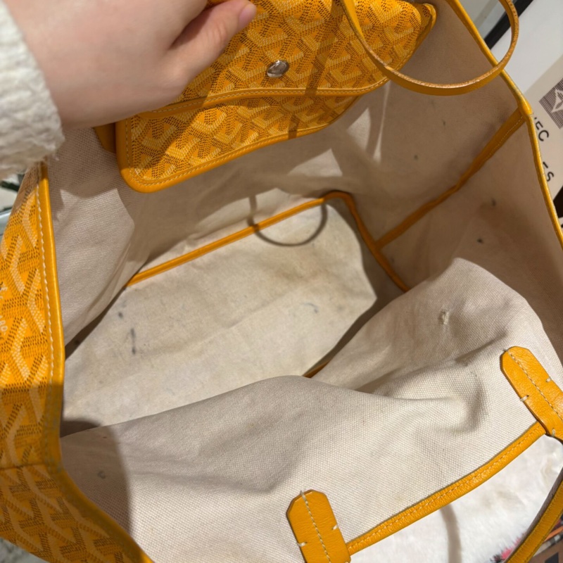 【85%✨性價比極高✨全網最便宜】Goyard黃色老花Tote托特包小號 PM-5