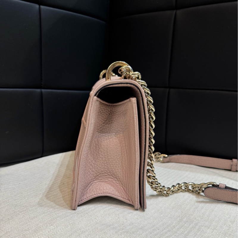 迪奧Dior 金扣盾牌 荔枝紋-1