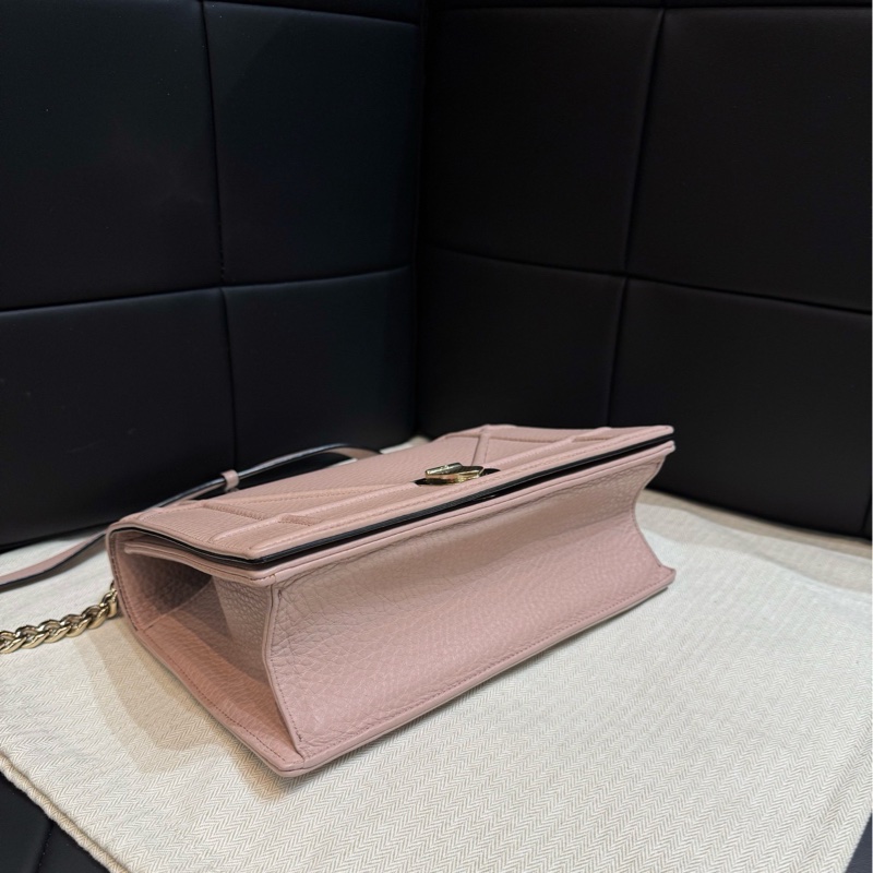 迪奧Dior 金扣盾牌 荔枝紋-4