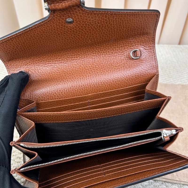 ZZZ 古馳Gucci酒神丹寧牛仔包  藍色牛仔布+棕色皮革 復古做舊感滿滿 標誌性虎頭馬蹄扣 琺瑯工藝超有辨識度-16