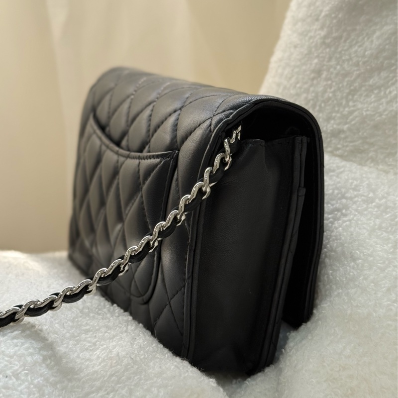 （香港購證🇭🇰）Chanel Woc 黑銀羊皮-4