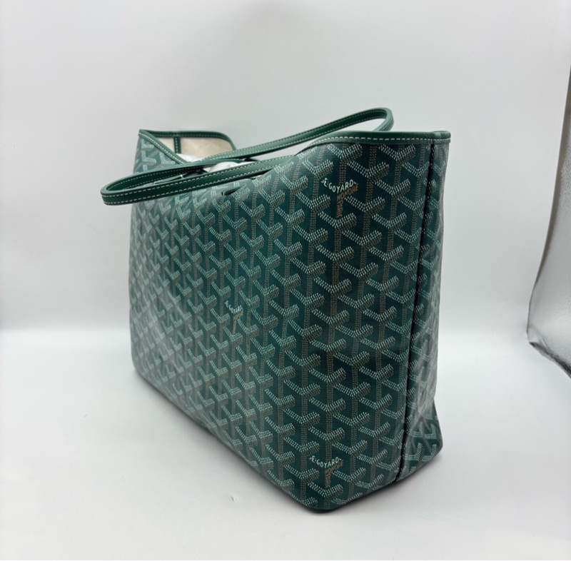 【96%新✨經典保值❗️🈹秒殺價優惠】GOYARD Saint Louis Y字老花滿印 托特包 小號 綠色-4