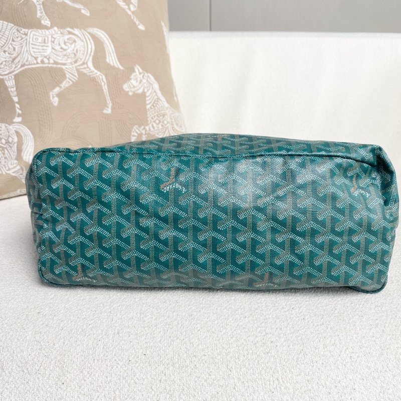 【96%新✨經典保值❗️🈹秒殺價優惠】GOYARD Saint Louis Y字老花滿印 托特包 小號 綠色-6