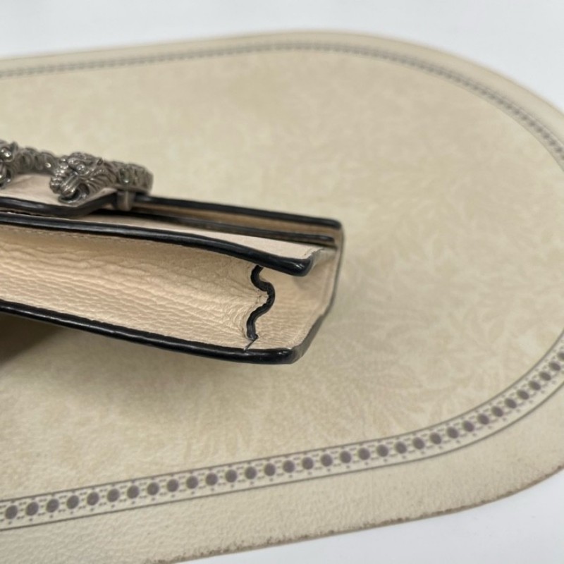 GUCCI古馳 Dionysus 虎頭扣鏈式肩帶 皮革 斜挎單肩包 女款 精緻高級 質感滿滿-7