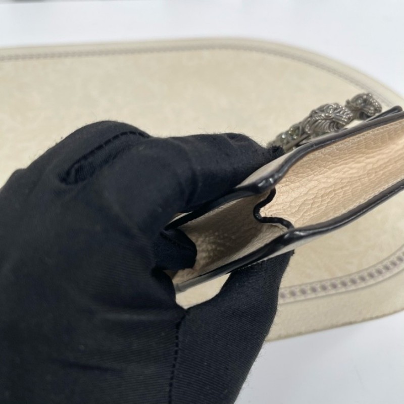 GUCCI古馳 Dionysus 虎頭扣鏈式肩帶 皮革 斜挎單肩包 女款 精緻高級 質感滿滿-9