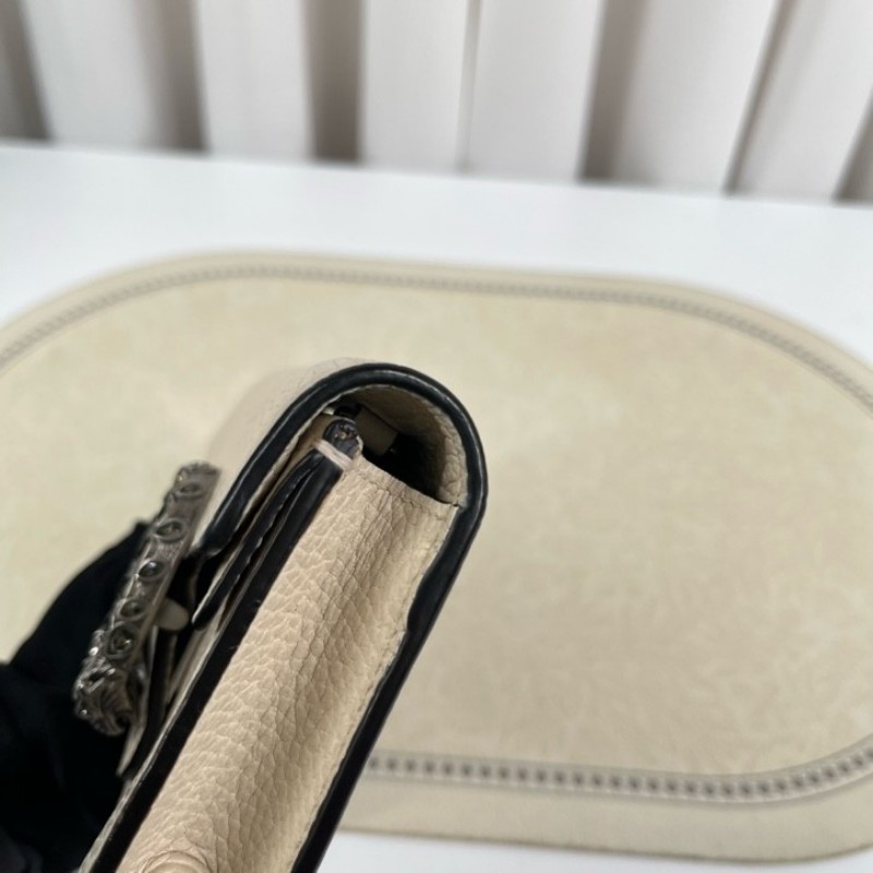 GUCCI古馳 Dionysus 虎頭扣鏈式肩帶 皮革 斜挎單肩包 女款 精緻高級 質感滿滿-10