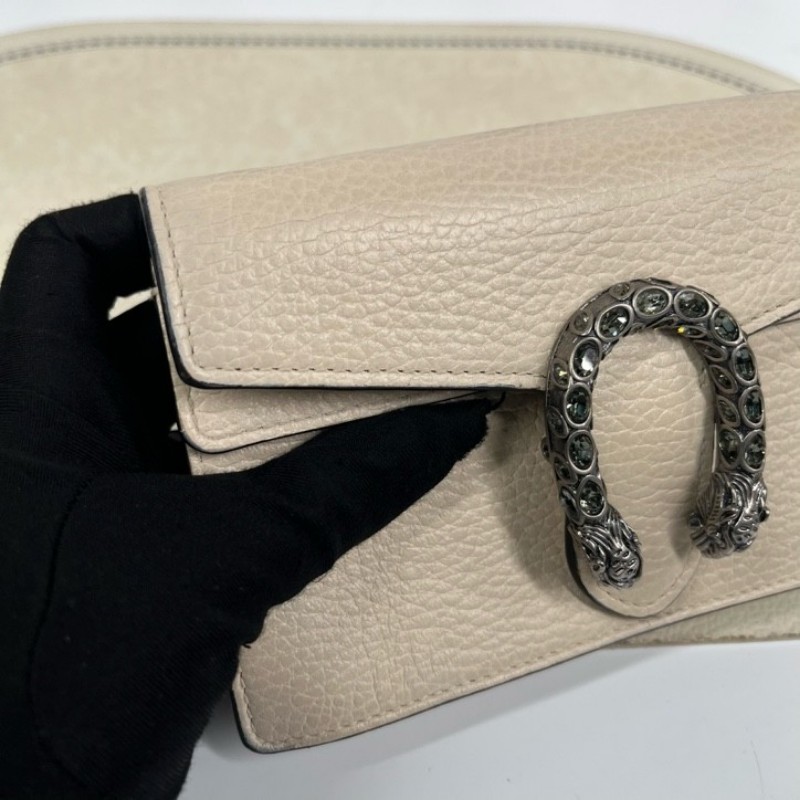 GUCCI古馳 Dionysus 虎頭扣鏈式肩帶 皮革 斜挎單肩包 女款 精緻高級 質感滿滿-20