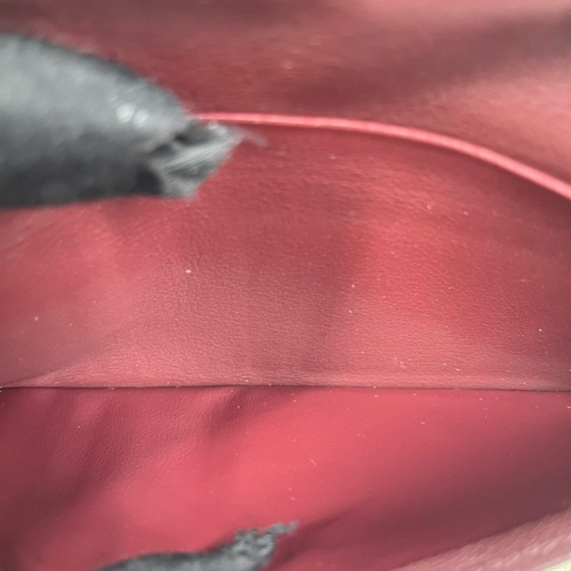 LV路易威登 長款酒紅色對折錢包 內裡卡位多 容量大 有刻字 適合日常使用-19