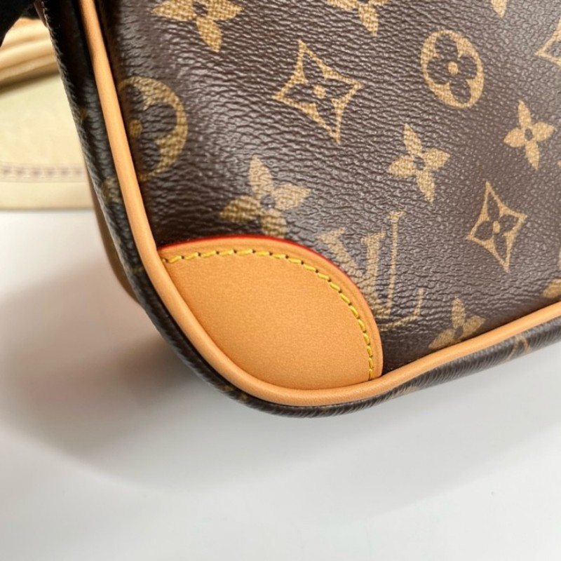 sz jzg LV路易威登 26年1月票 芯片款 Diane PM 經典老花搭配帆布塗層法棍包 手提斜挎單肩腋下都可-15