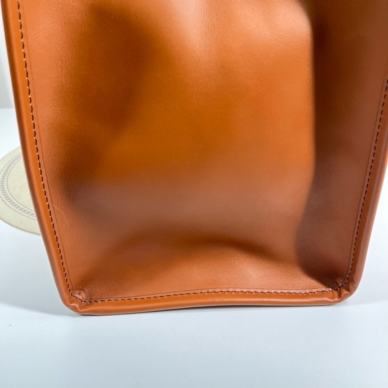 FENDI芬迪 焦糖色sunshine全皮手提托特包 容量超級大 日常出行都適合-16