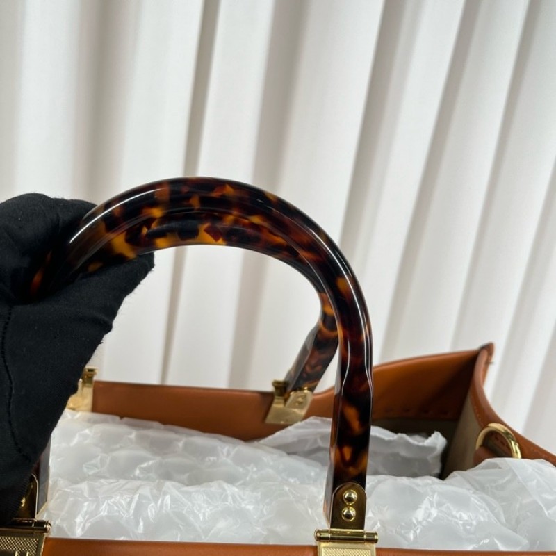 FENDI芬迪 焦糖色sunshine全皮手提托特包 容量超級大 日常出行都適合-19