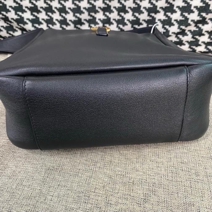 YSL聖羅蘭黑金小號hobo手提單肩腋下包-2