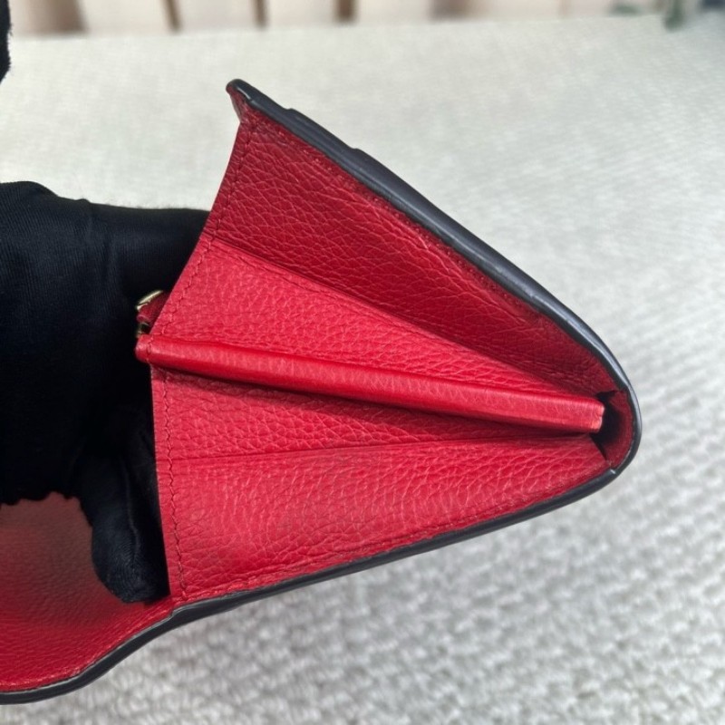 LV路易威登 Pallas老花拼紅色長款錢包 經典老花拼紅色設計 金色五金 容量大 卡位多 日常實用-13