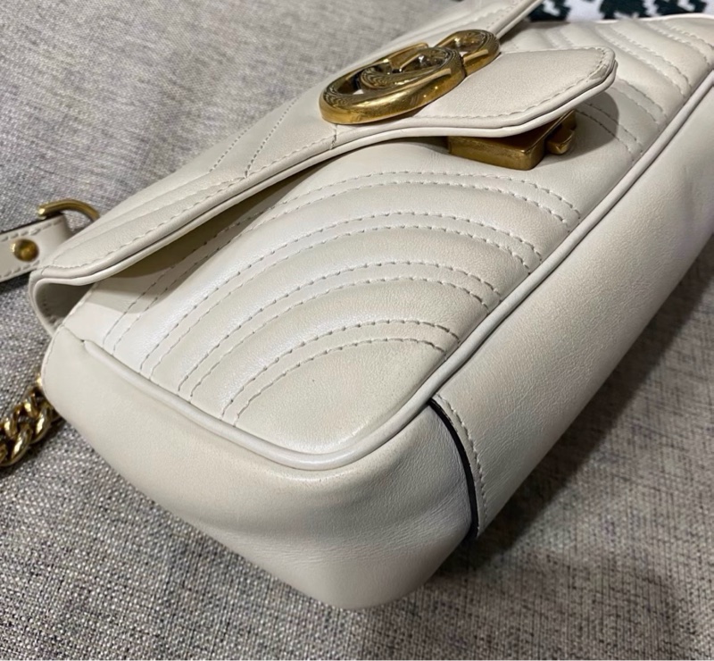 【94新 ✨ 全網最低價！】GUCCI古馳白金marmont馬蒙22單肩斜挎包-3