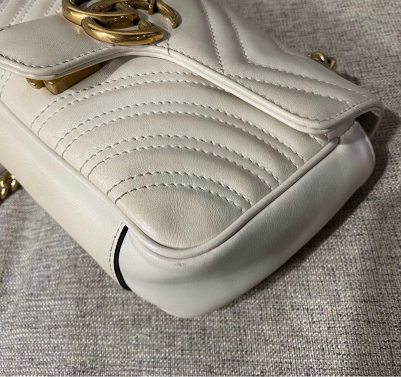 【94新 ✨ 全網最低價！】GUCCI古馳白金marmont馬蒙22單肩斜挎包-4