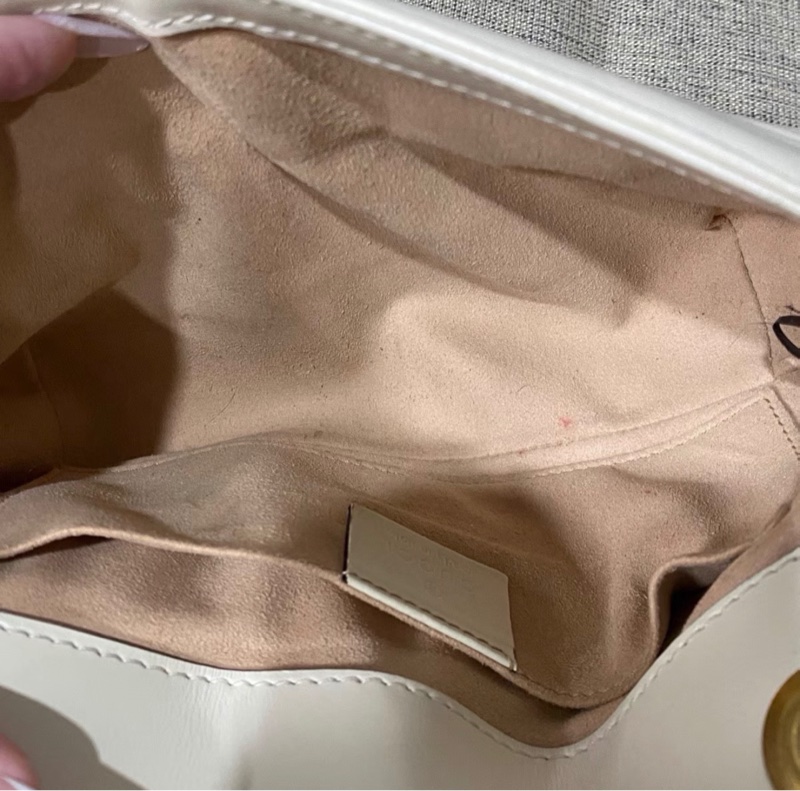 【94新 ✨ 全網最低價！】GUCCI古馳白金marmont馬蒙22單肩斜挎包-8