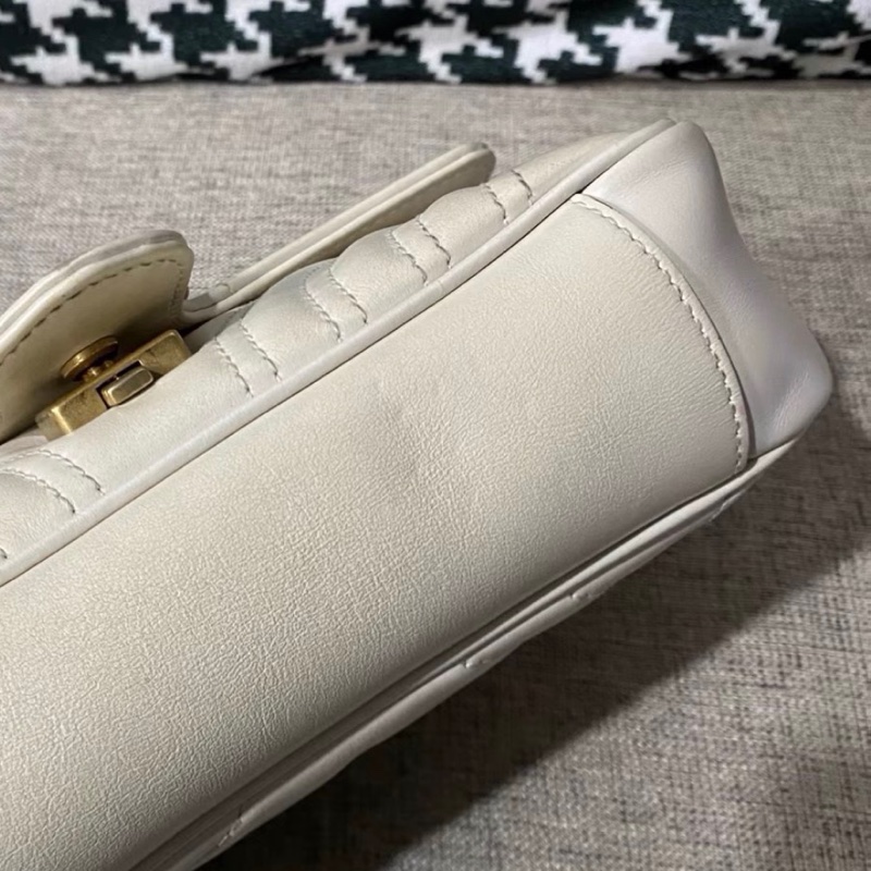 【94新 ✨ 全網最低價！】GUCCI古馳白金marmont馬蒙22單肩斜挎包-9