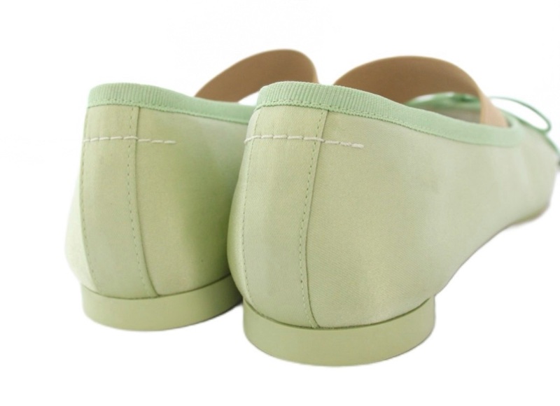 MM6 Maison Margiela  芭蕾舞鞋 彈力帶 蘋果綠-1