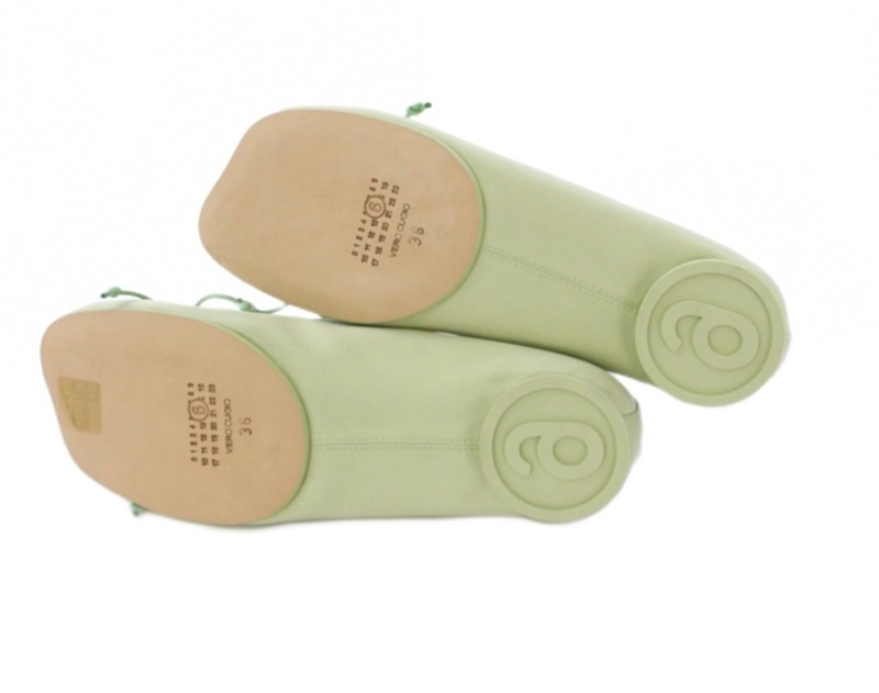 MM6 Maison Margiela  芭蕾舞鞋 彈力帶 蘋果綠-4