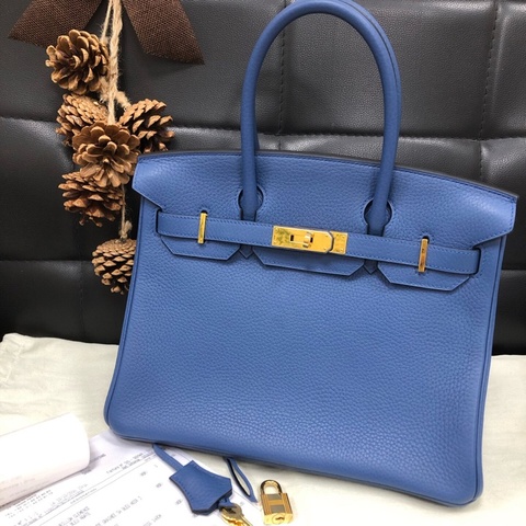 【98%新✨經典保值款✨】Hermes/愛馬仕birkin30金扣togo皮 X刻