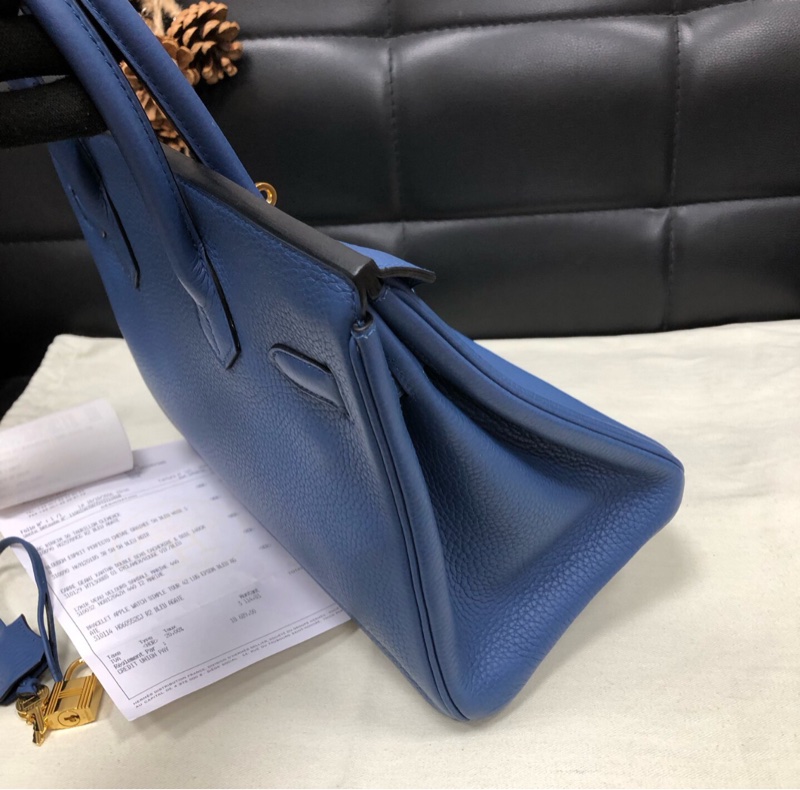 【98%新✨經典保值款✨】Hermes/愛馬仕birkin30金扣togo皮 X刻-3