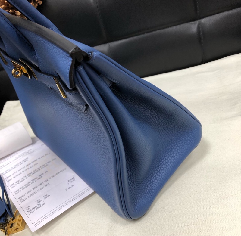 【98%新✨經典保值款✨】Hermes/愛馬仕birkin30金扣togo皮 X刻-4