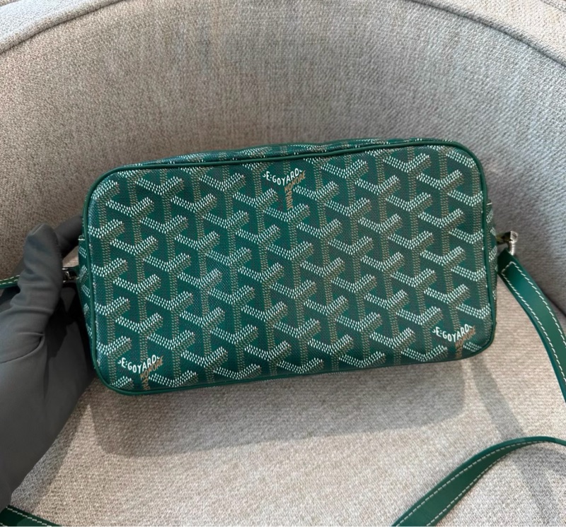 【97新 ✨ 全網最低價！】Goyard戈雅 Cap-Vert相機包 綠色老花 小號-2