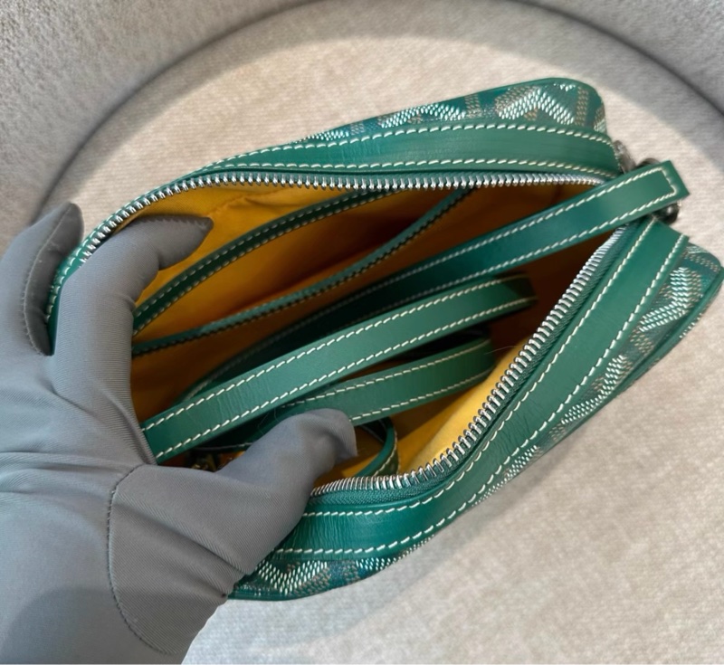 【97新 ✨ 全網最低價！】Goyard戈雅 Cap-Vert相機包 綠色老花 小號-5