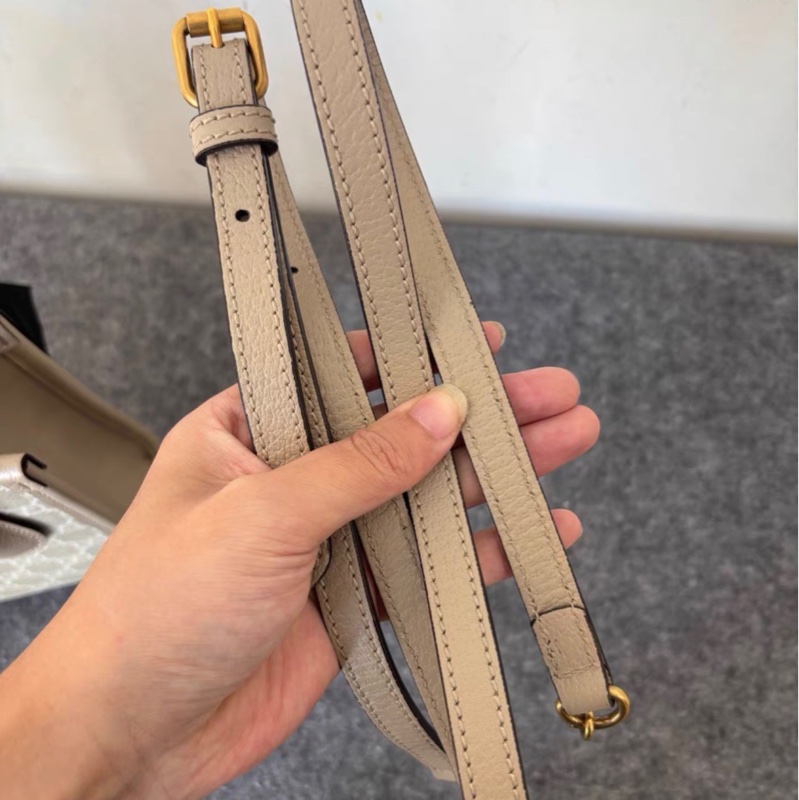 【97新 ✨ 全網最低價！】Gucci 燕麥色老花 mini托特琴譜包 肖戰同款-6