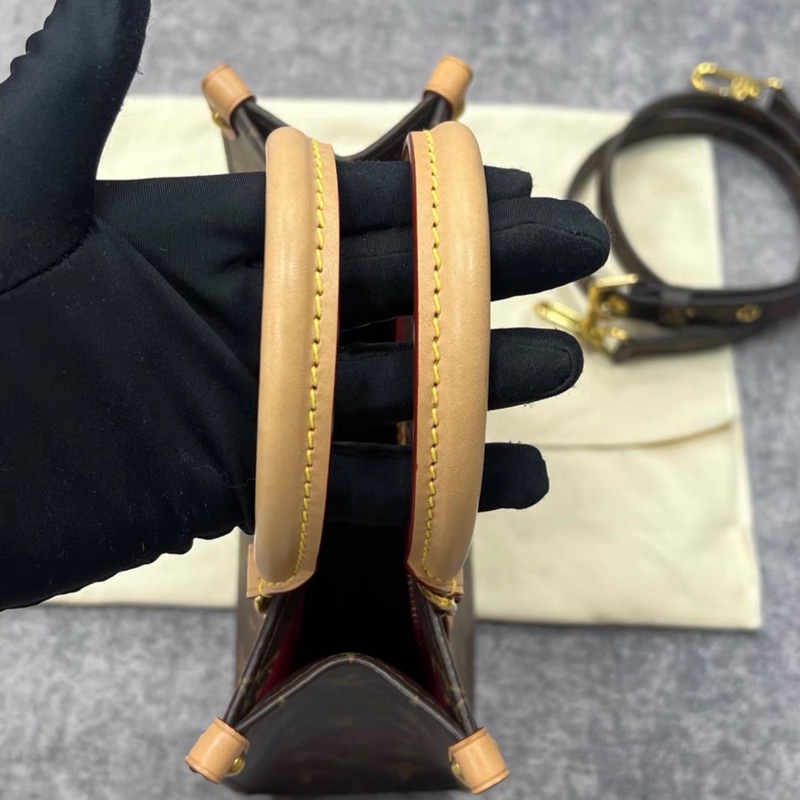 【97新 ✨ 全網最低價！】LV 老花琴譜包 sac plat BB托特手提斜挎包 芯片新款 (購買前先查❤️）-2