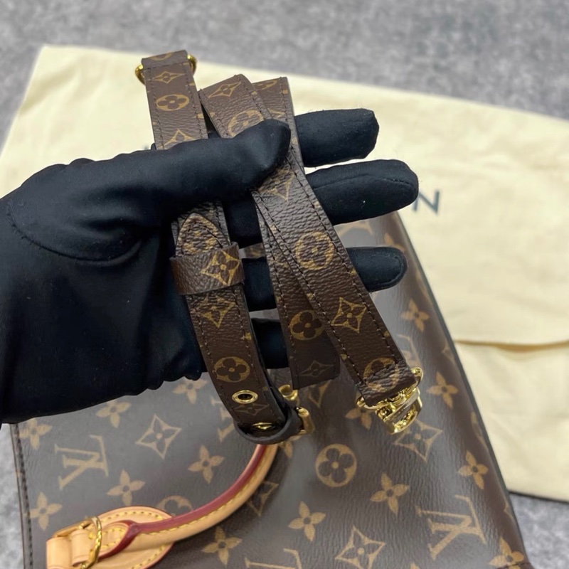 【97新 ✨ 全網最低價！】LV 老花琴譜包 sac plat BB托特手提斜挎包 芯片新款 (購買前先查❤️）-7