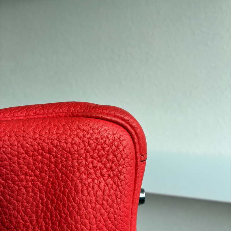 Hermes 橘紅Lindy30銀釦 🅁刻-18